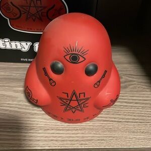 Reverse Death Cult tiny ghost.